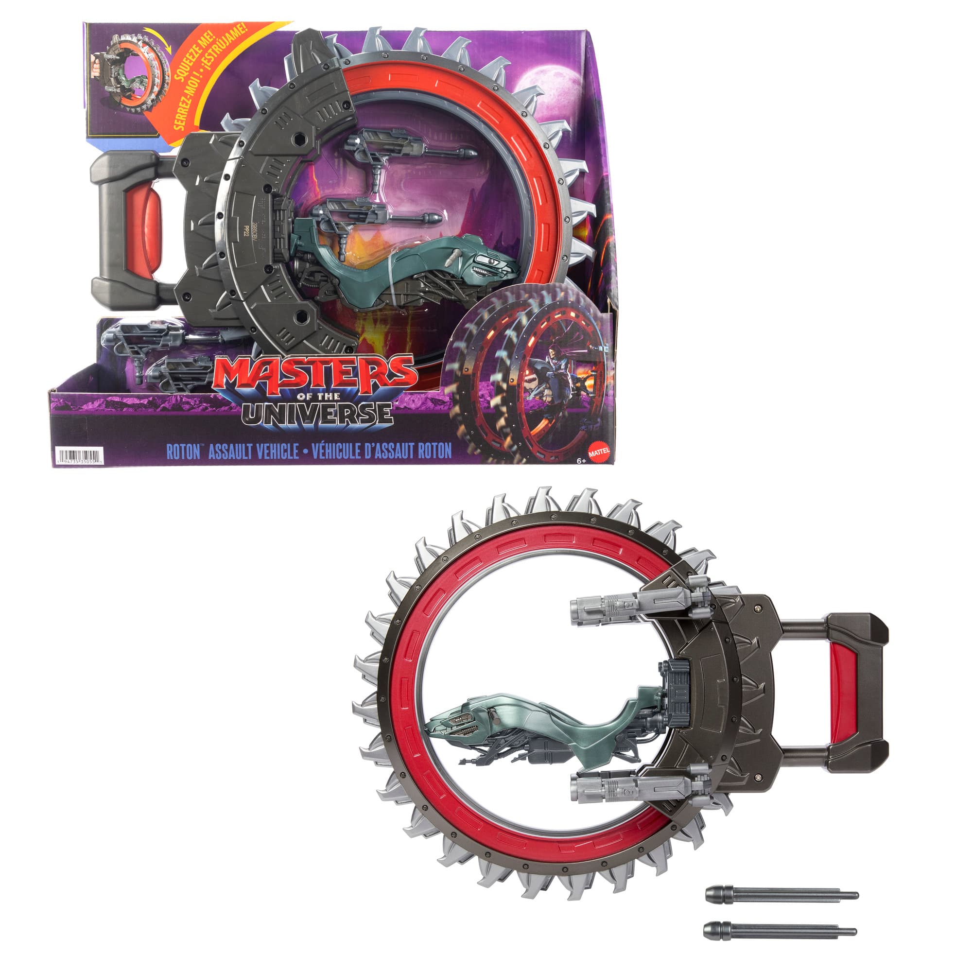 Masters of the Universe Film 2026 ca. 14 cm großes Roton-Fahrzeug, 2 Rotorblätter und Blaster mit 4 Projektilen