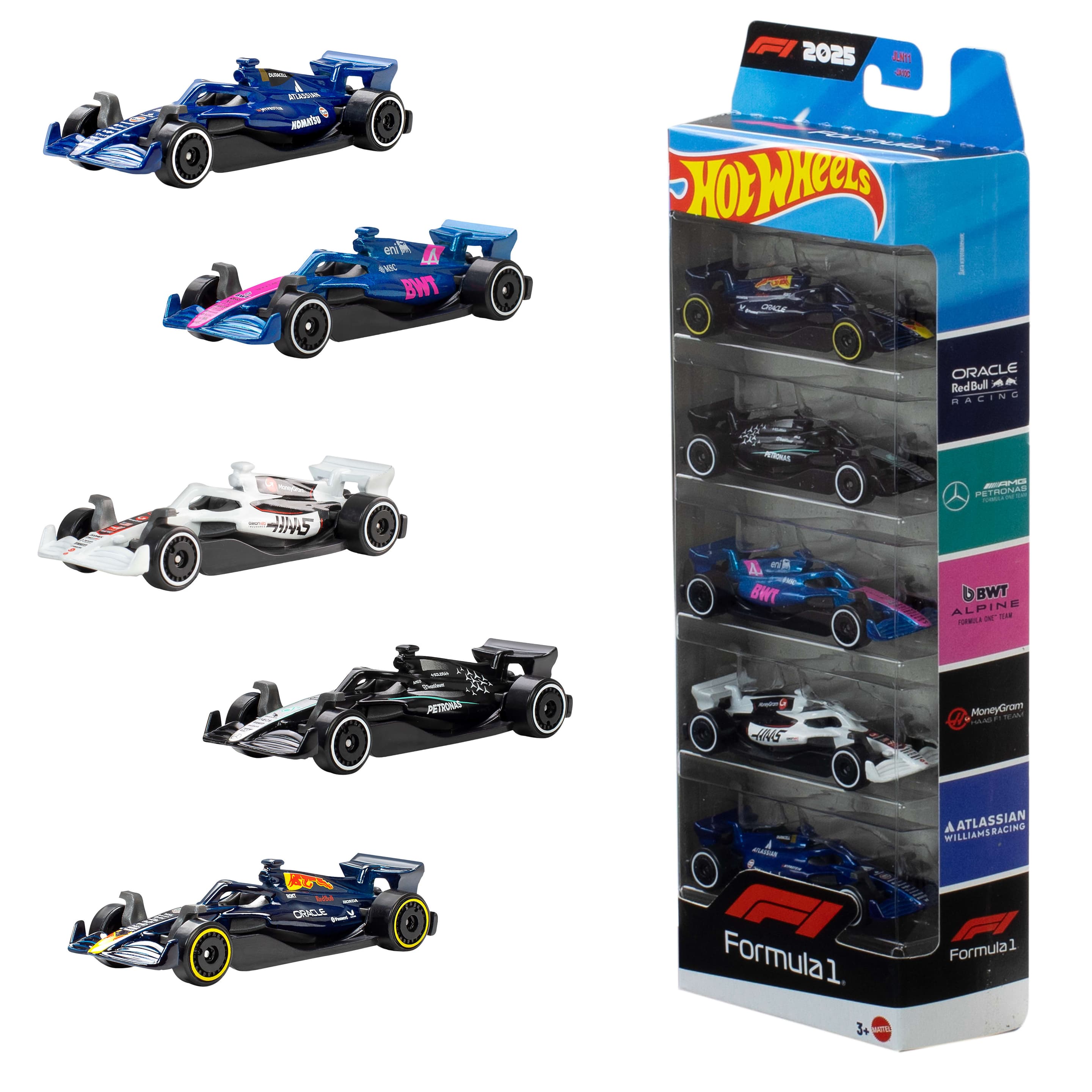 Hot Wheels Formel 1 5er-Pack
