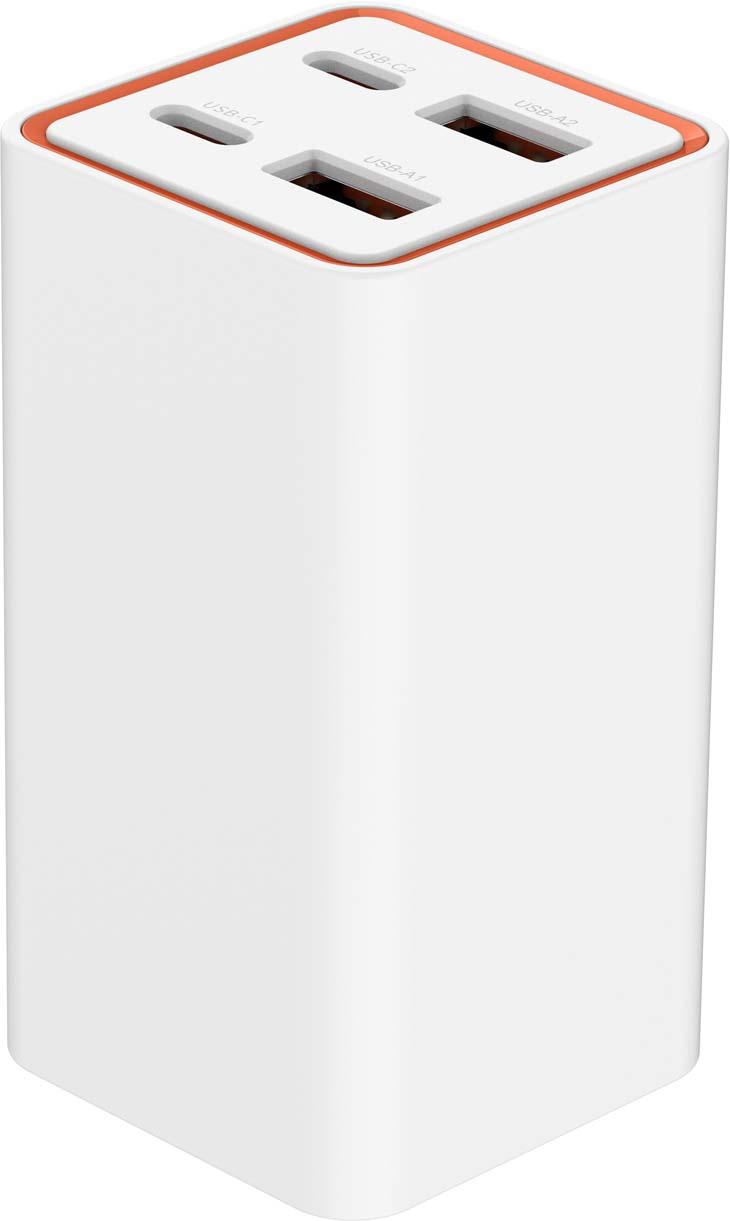 4-Port 65 W USB- Schnelladegerät weiß