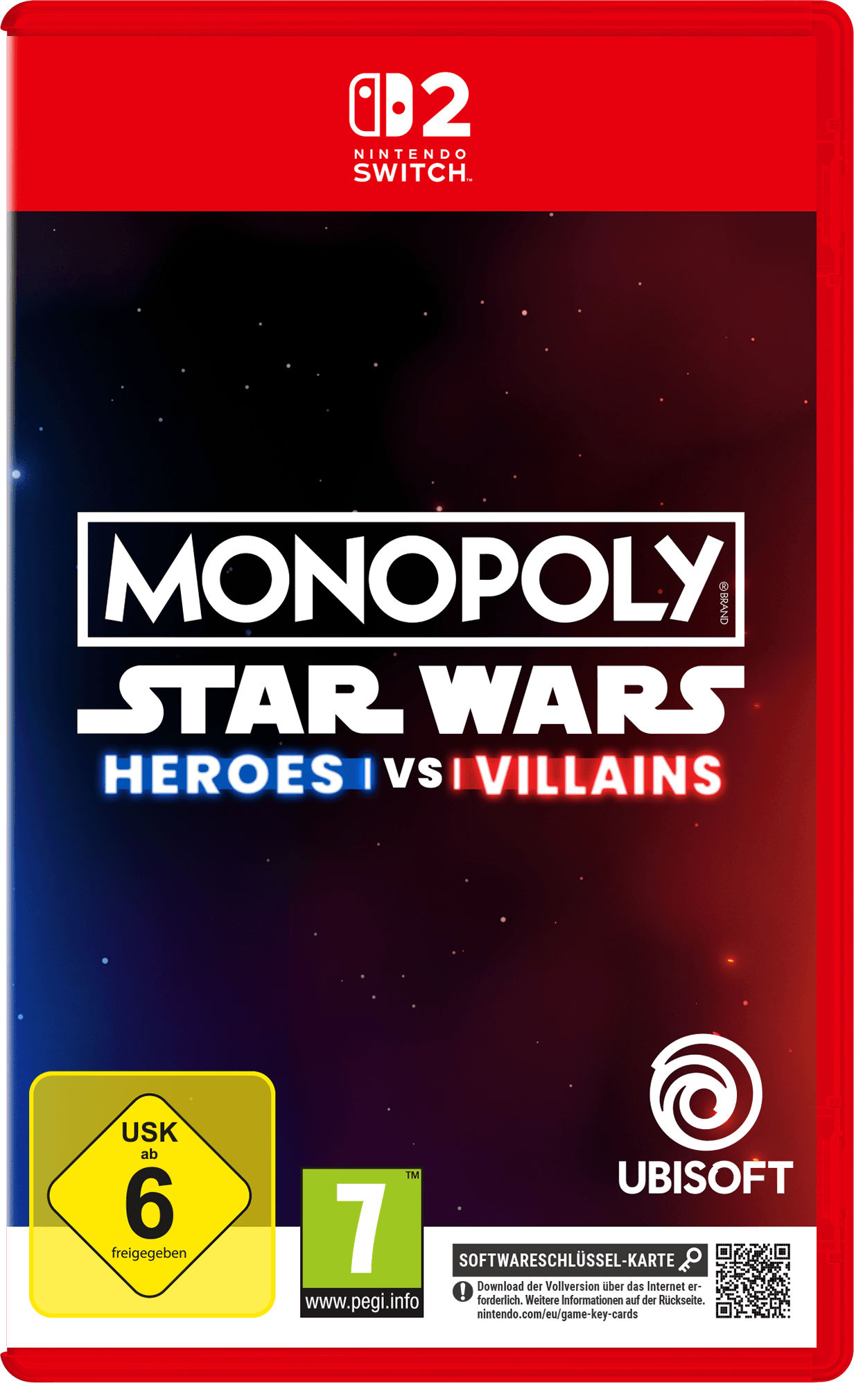 Monopoly: Star Wars - Heroes vs. Villains - Nintendo Switch 2 (Key Card)