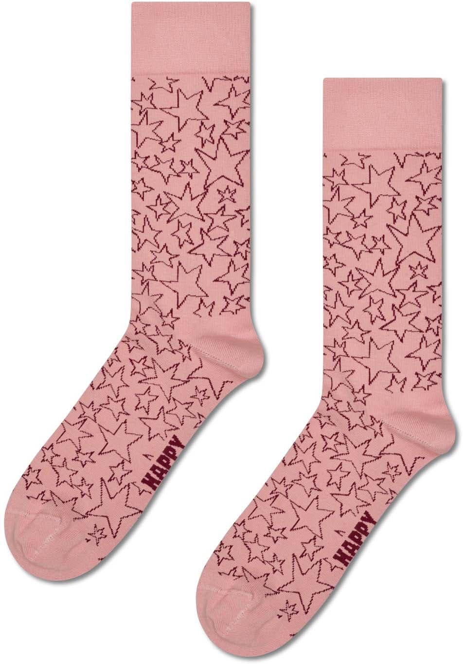 Happy Socks Damen Socken Stars Natural Dye