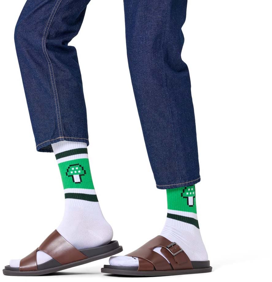 Produktbild Happy Socks Unisex Sneaker Socken Mushroom Stripe 2 von 2