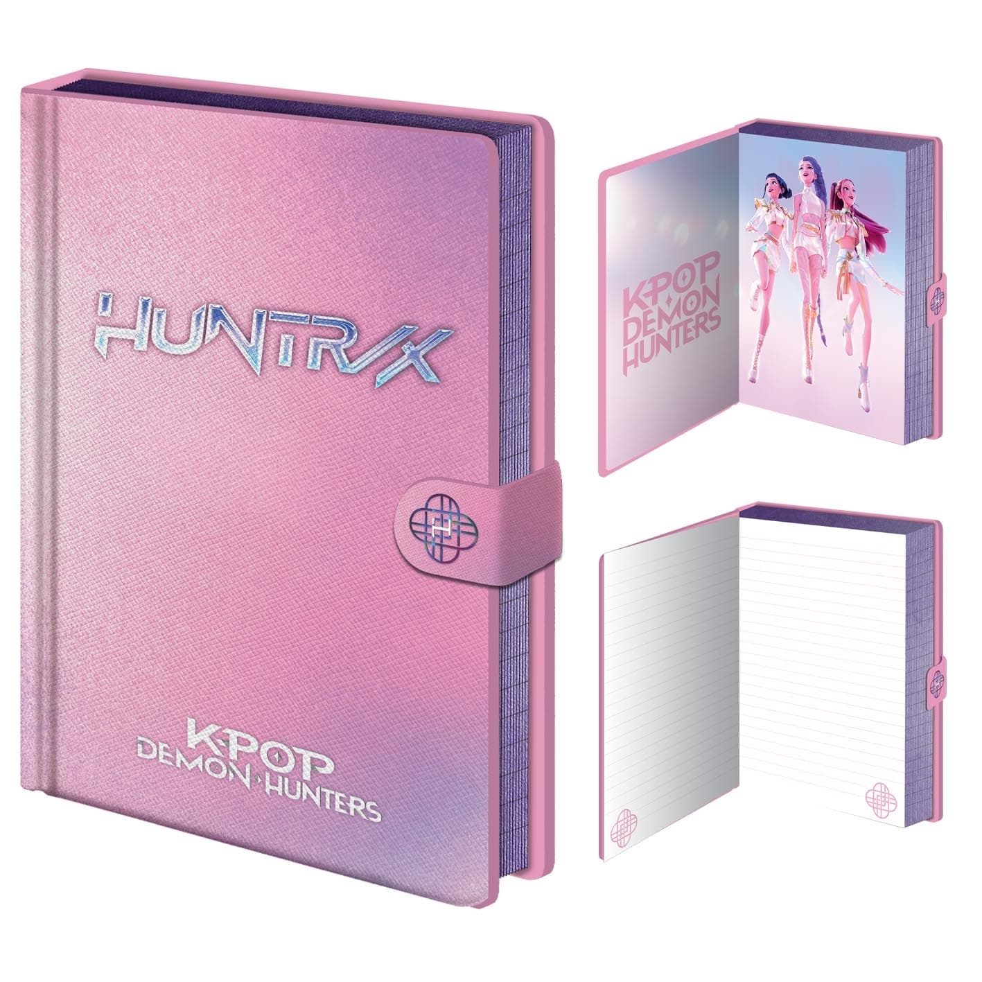 K-POP DEMON HUNTERS (IRRIDESCENT) PREMIUM NOTEBOOK WITH CLASP