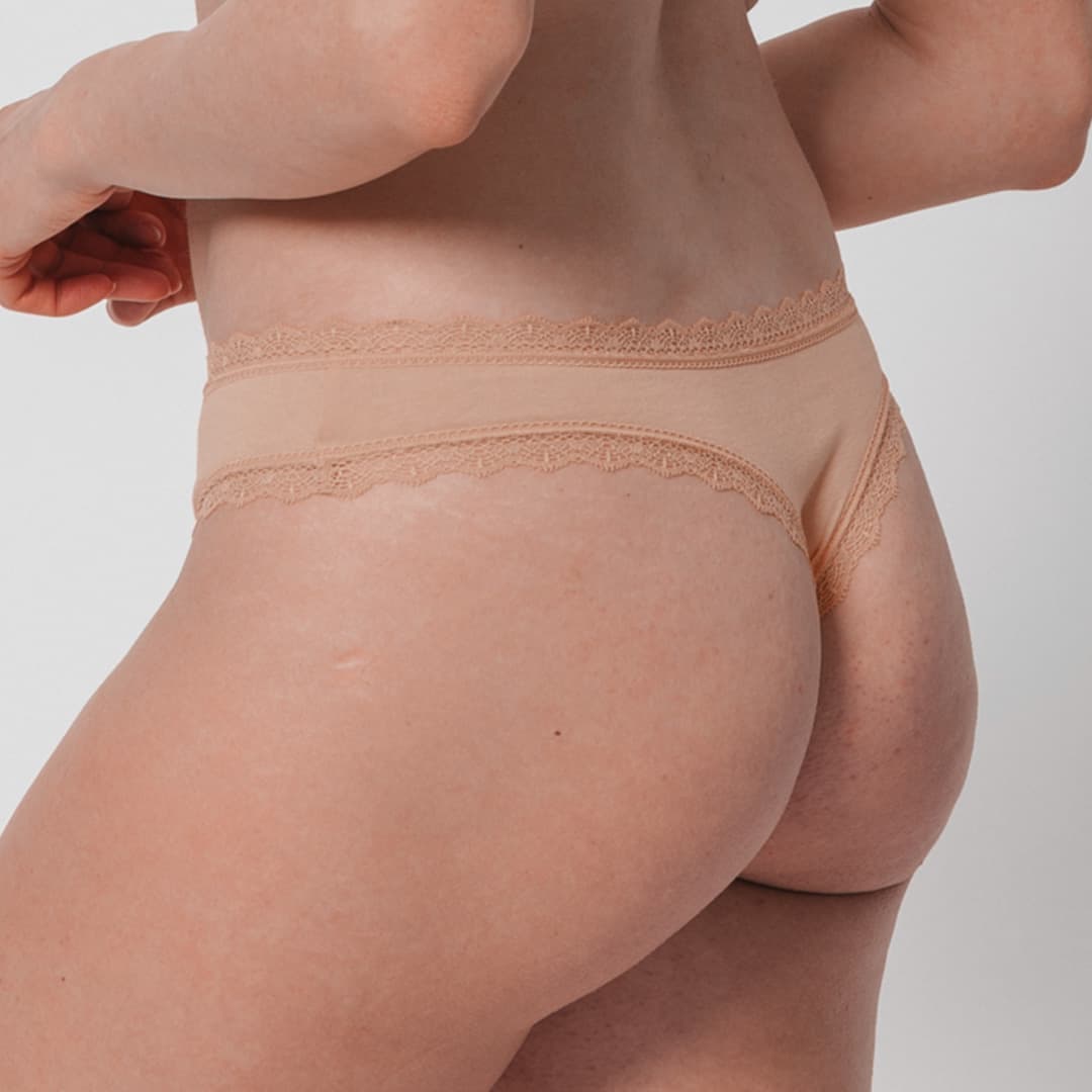 Produktbild SNOCKS Damen Tanga mit Spitze aus Bio-Baumwolle 2er Pack 9 von 10