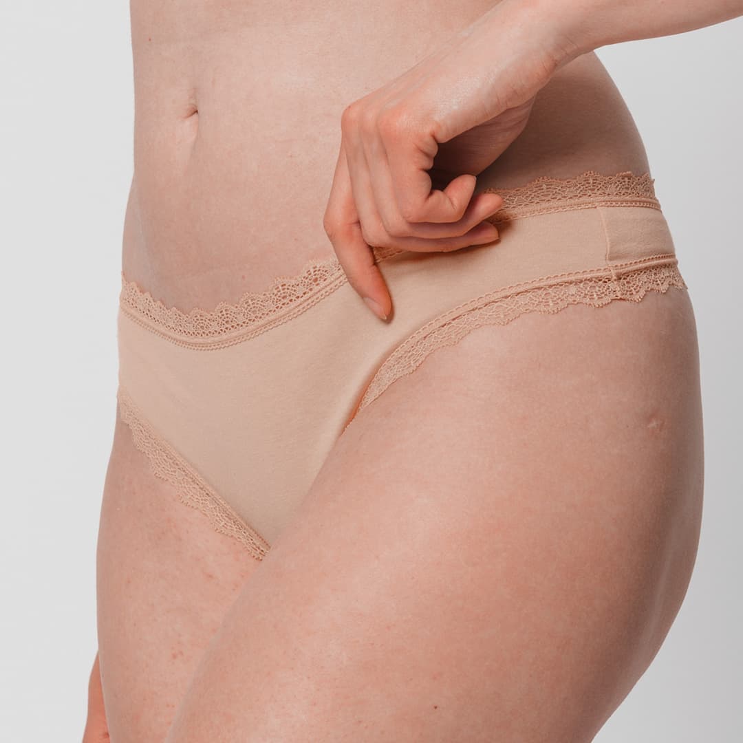 Produktbild SNOCKS Damen Tanga mit Spitze aus Bio-Baumwolle 2er Pack 10 von 10