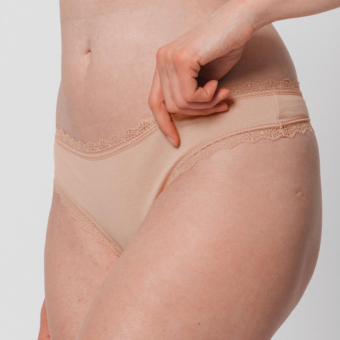 Produktbild SNOCKS Damen Tanga mit Spitze aus Bio-Baumwolle 2er Pack 10 von 10