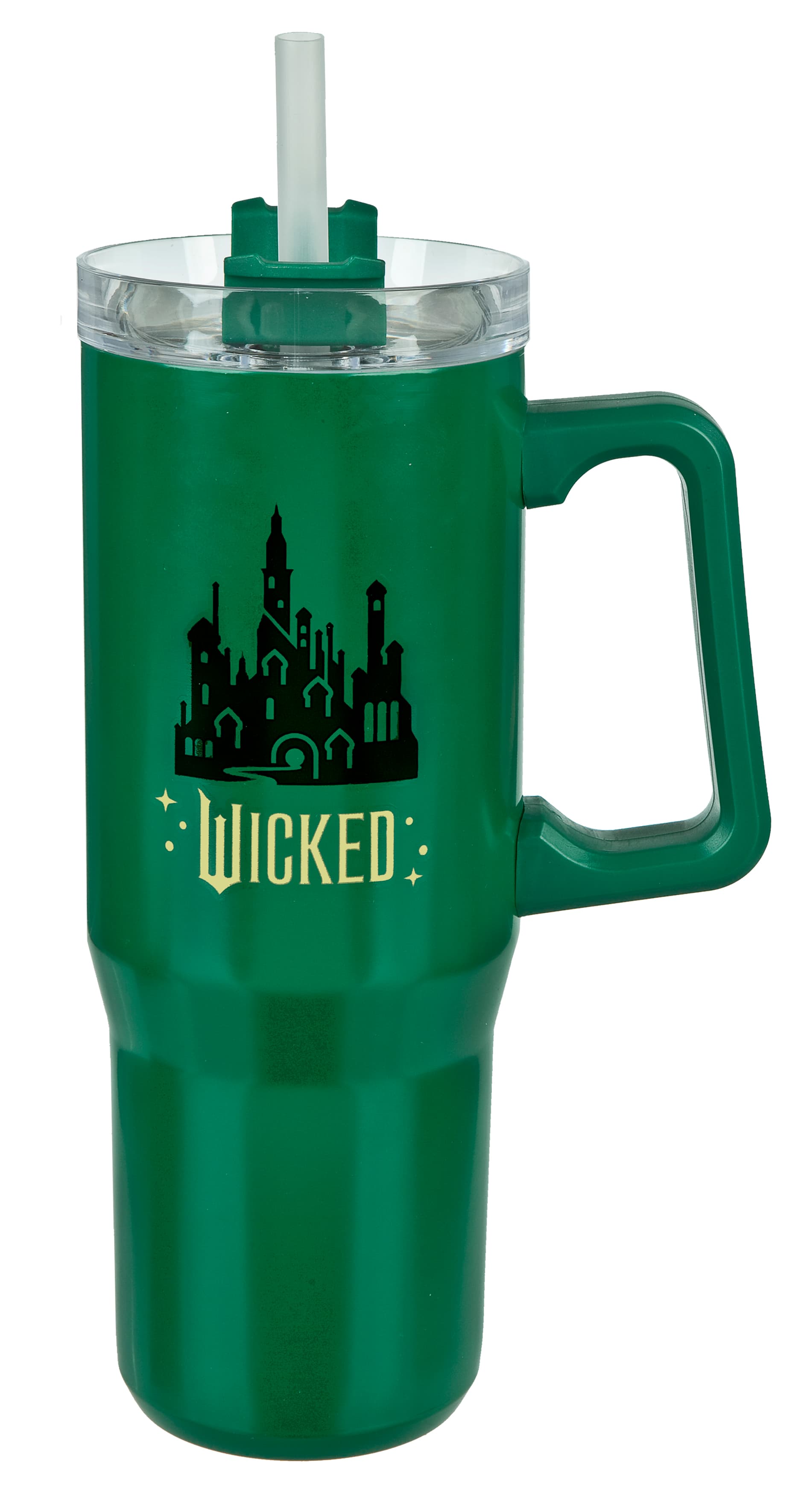 Undercover - Wicked -  Isolierbecher mit Strohhalm und Henkel 880 ml