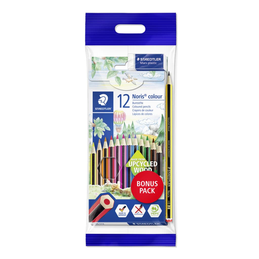 STAEDTLER Noris colour Buntstifte Promotion-Set mit 12 Buntstiften