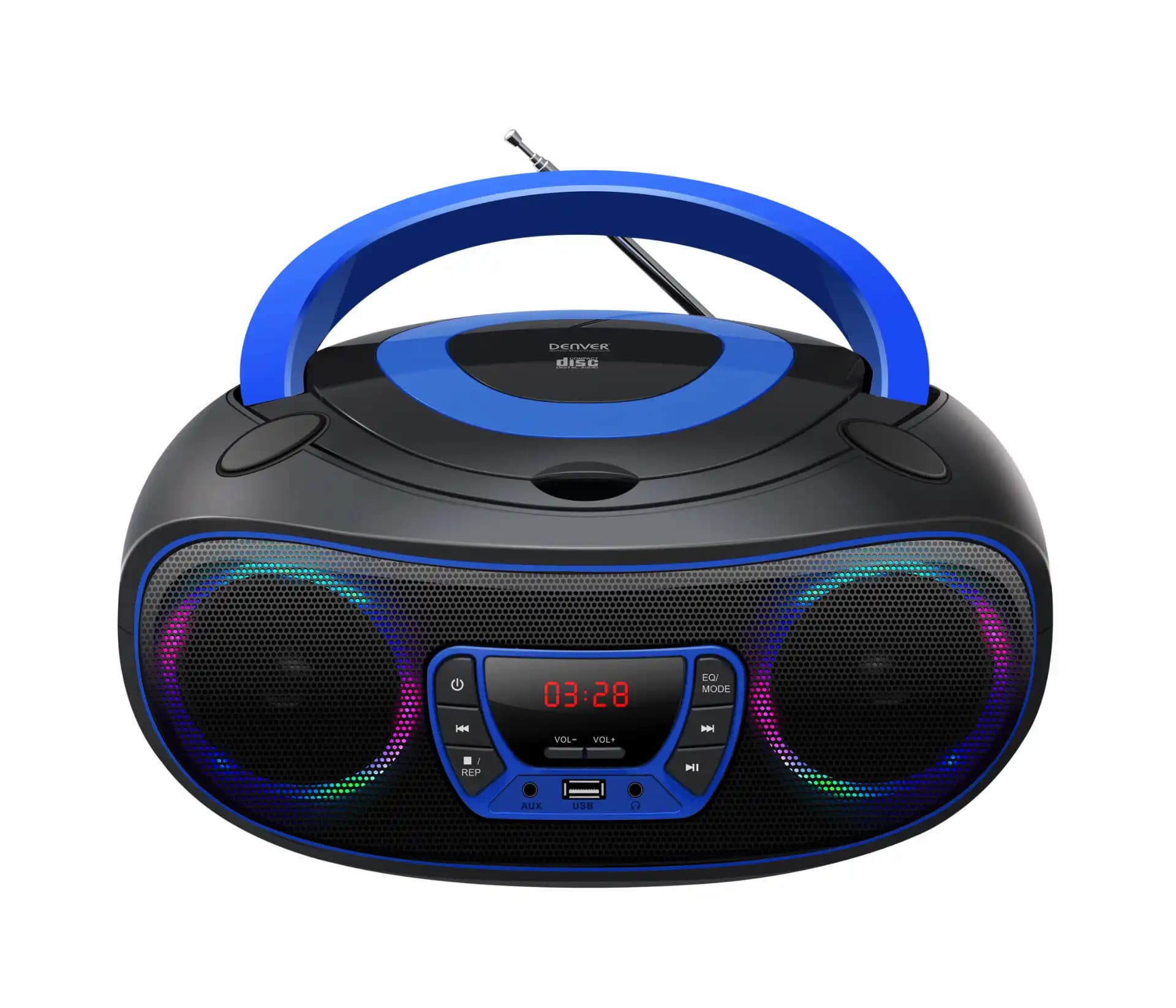 Denver TCL-212 BT Boombox CD/MP3/USB blau