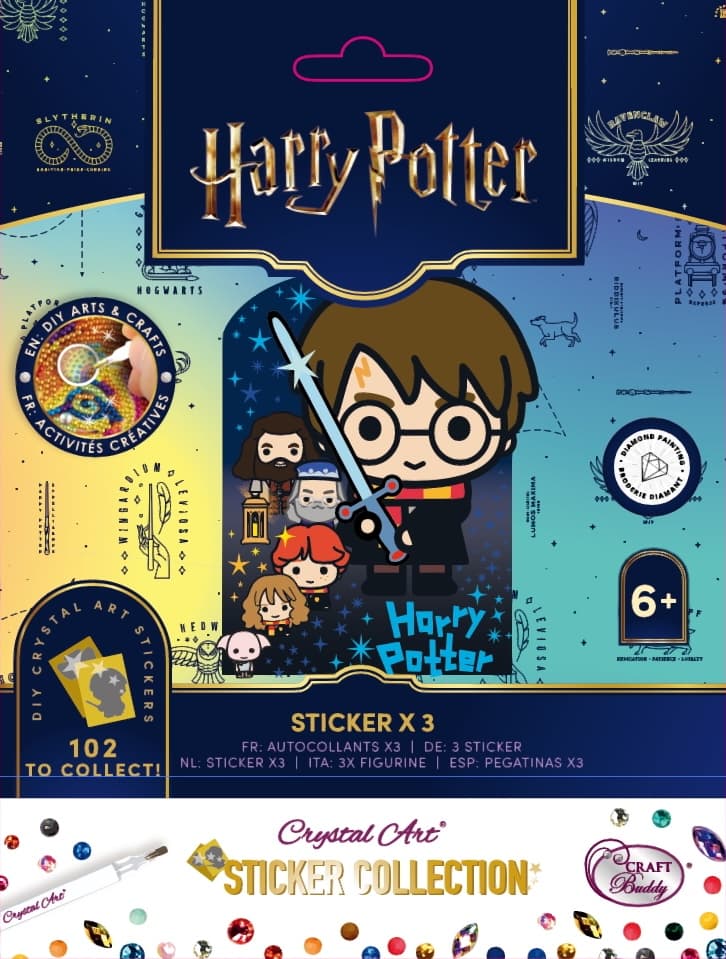 Craft Buddy - Crystal Art Diamond Painting Harry Potter Crystal Art Sticker Pack