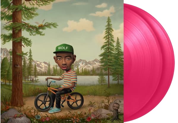 Wolf/opaque hot pink vinyl 