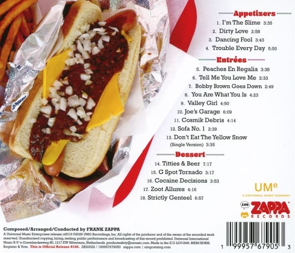 Zappatite: Frank Zappas Tastiest Tracks 
