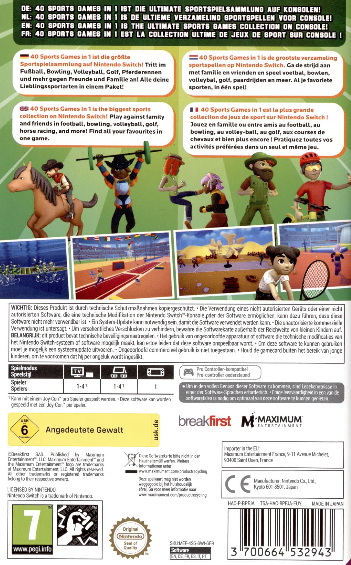 Produktbild 40 Sports Games in 1 2 von 12