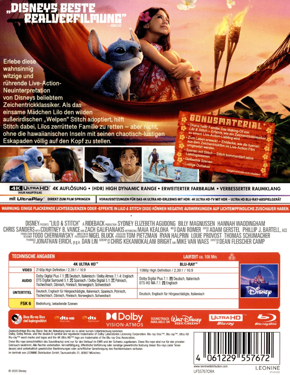 Produktbild Lilo & Stitch  (4K Ultra HD) (+ Blu-ray) 2 von 12
