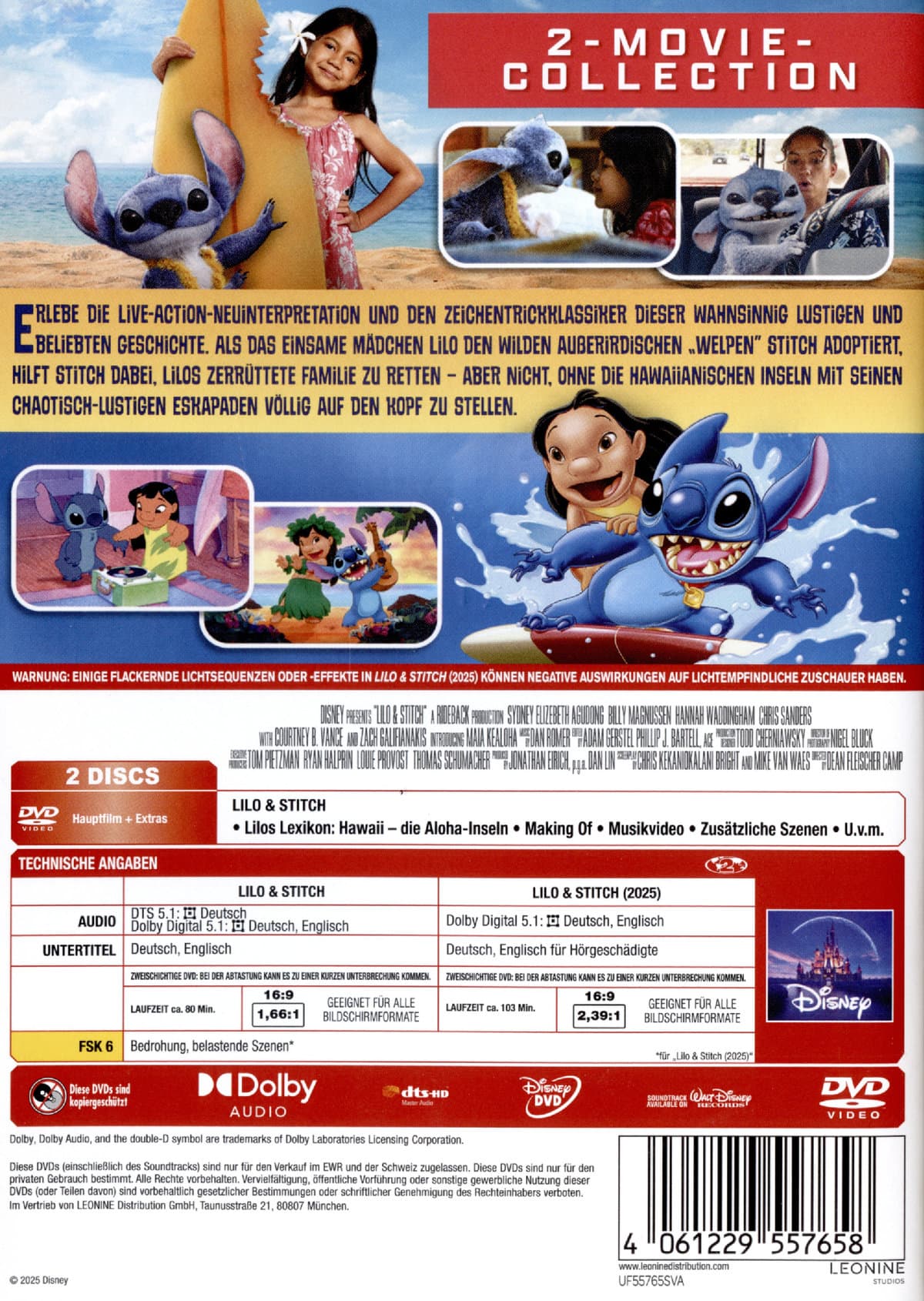 Produktbild Lilo & Stitch 2-Movie-Collection  [2 DVDs] 2 von 8