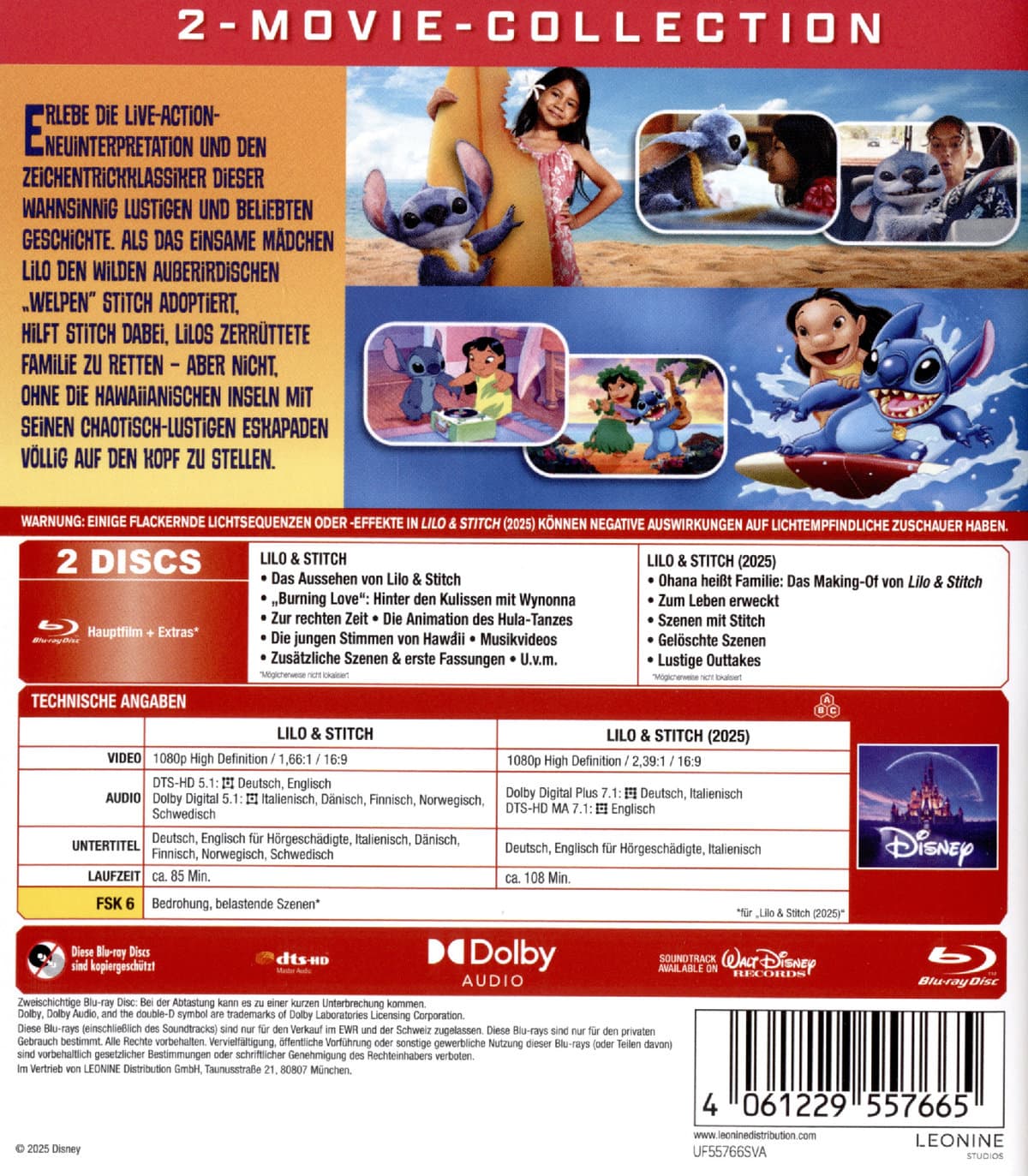 Produktbild Lilo & Stitch 2-Movie-Collection  [2 BRs] 2 von 8