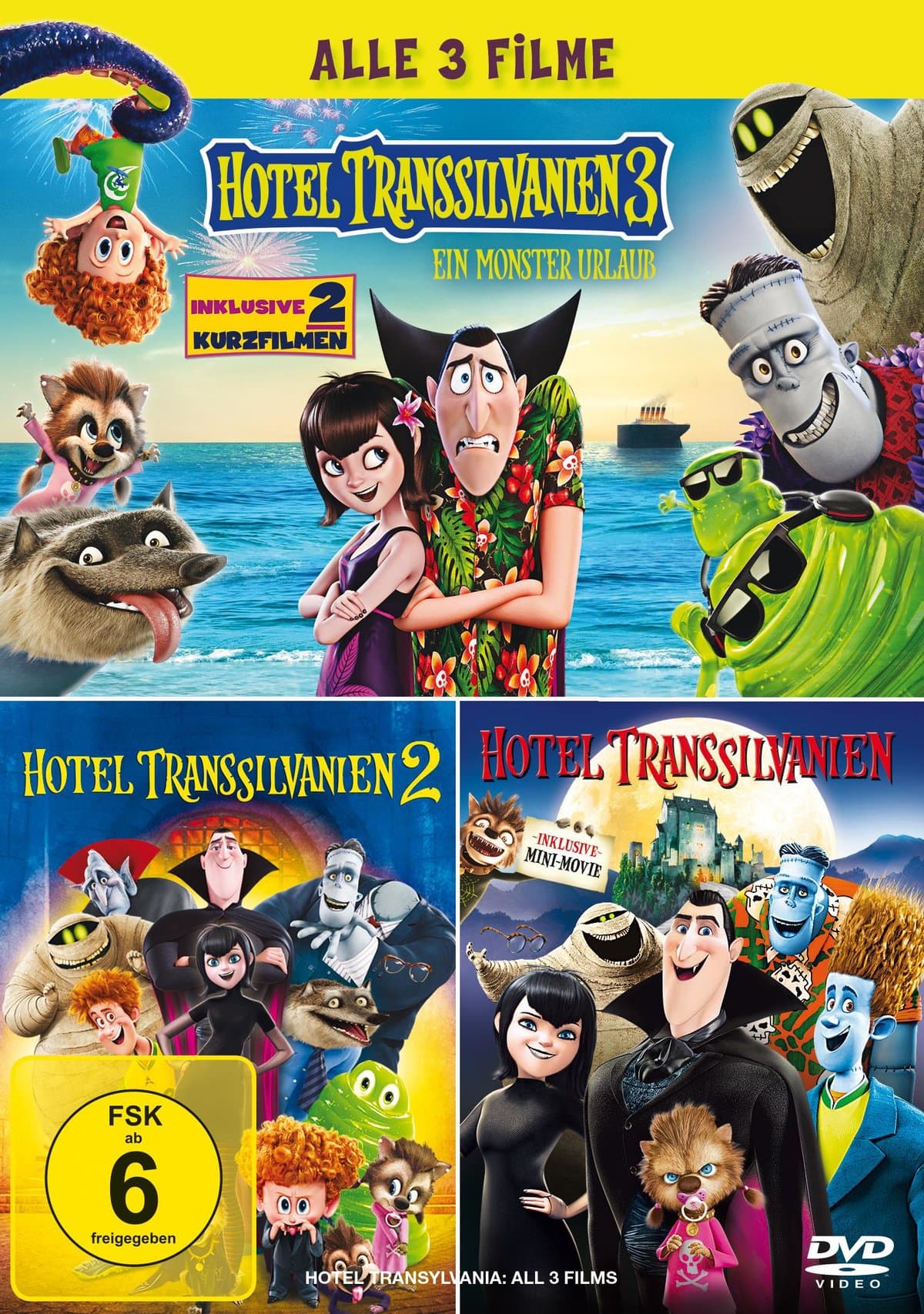 Hotel Transsilvanien 1 - 3  [3 DVDs]