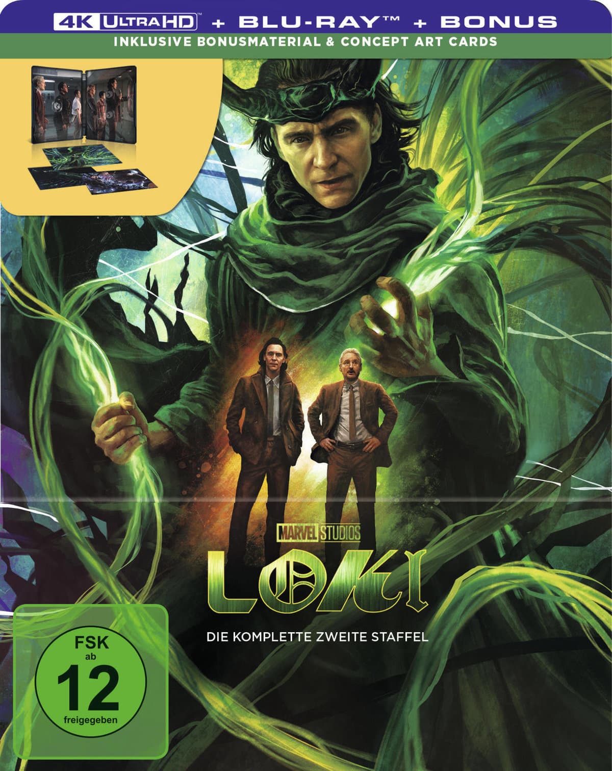 Loki - Staffel 2 - Steelbook - Limited Edition  (4K Ultra HD) (+ Blu-ray) (+ Bonus-Blu-ray)
