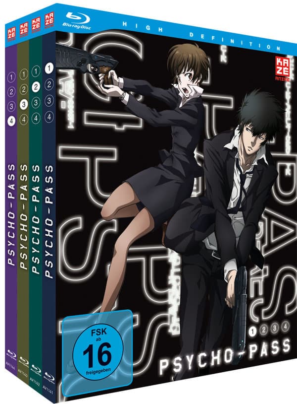Psycho-Pass - Staffel 1 - Gesamtausgabe ohne Schuber - Vol.1-4  [4 BRs]