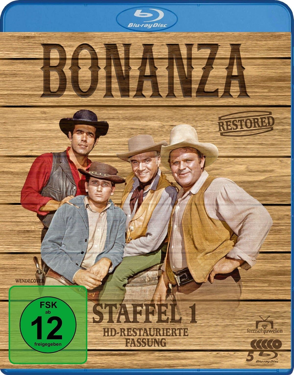 Bonanza Restored - Staffel 1: Alle 32 Folgen erstmals in HD (Paramount Restoration)  [5 BRs]