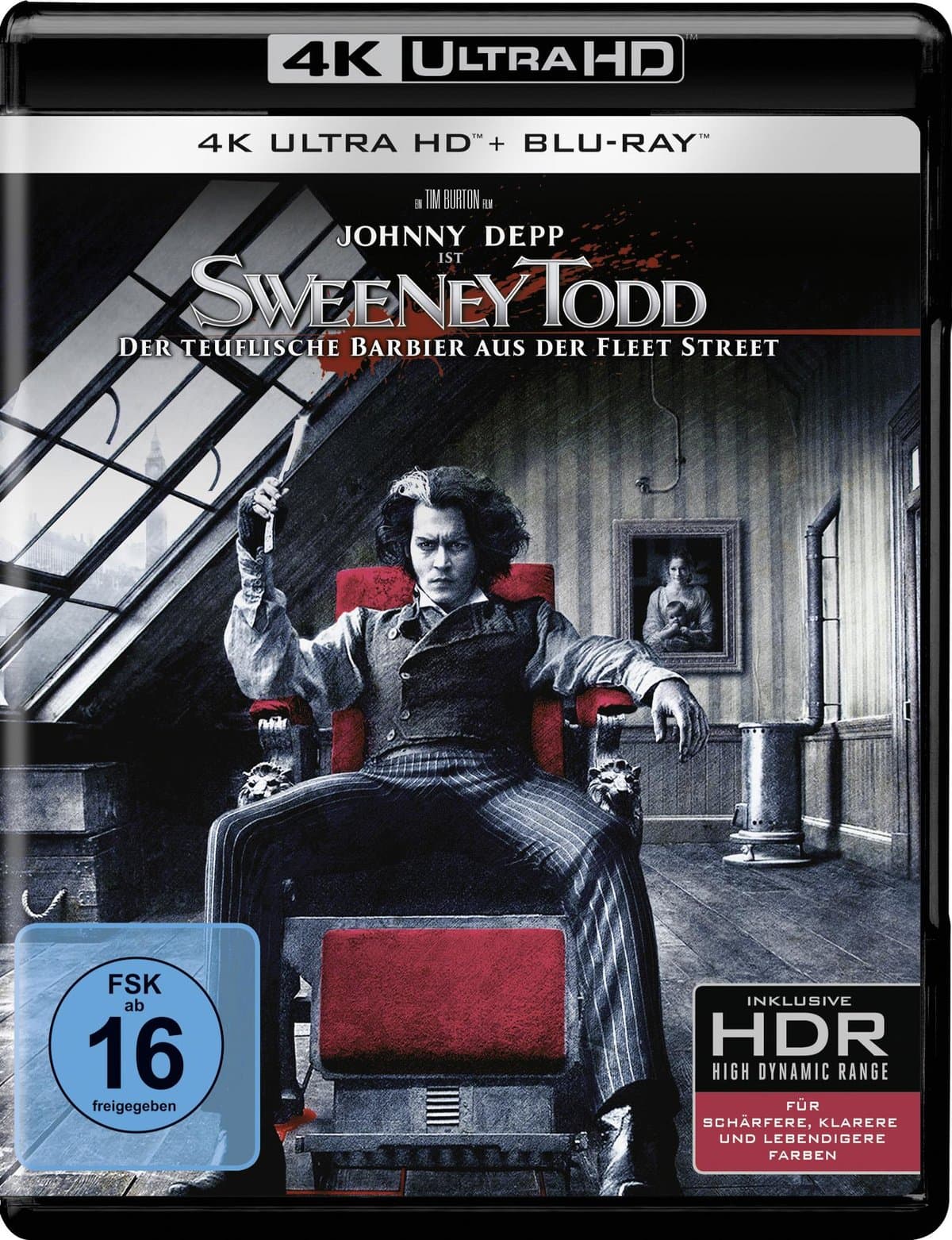 Sweeney Todd: Der teuflische Barbier aus der Fleet Street (4K-UHD+Blu-ray)