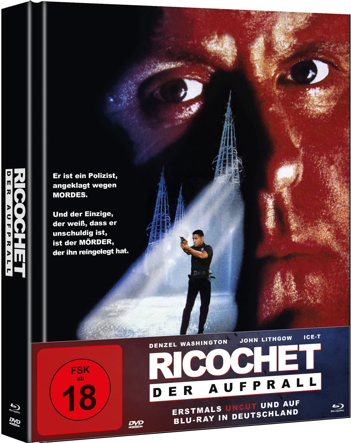 Ricochet - Der Aufprall - Mediabook  (Blu-ray+DVD)