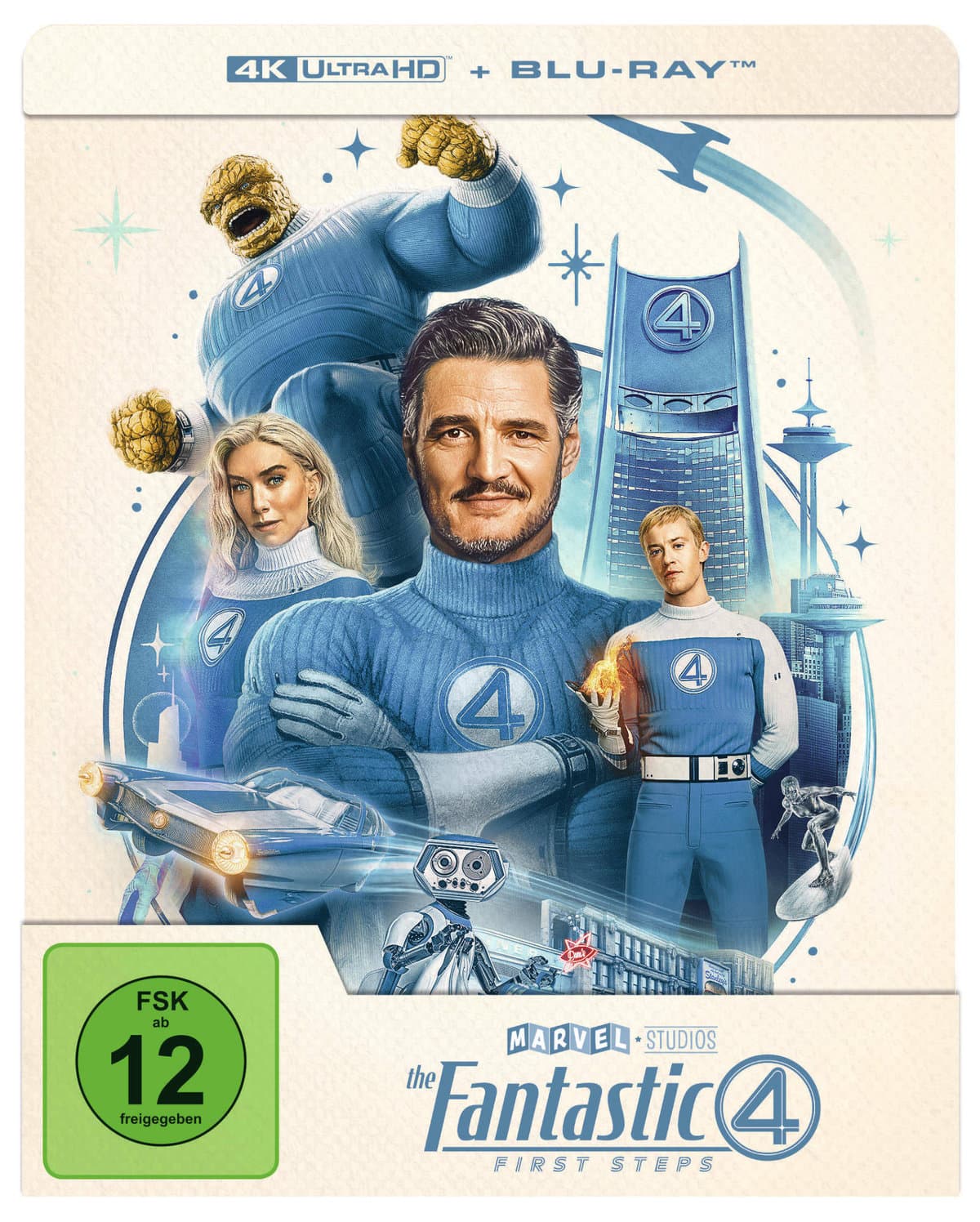 The Fantastic Four - First Steps - Steelbook - Limited Edition  (4K Ultra HD) (+ Blu-ray)