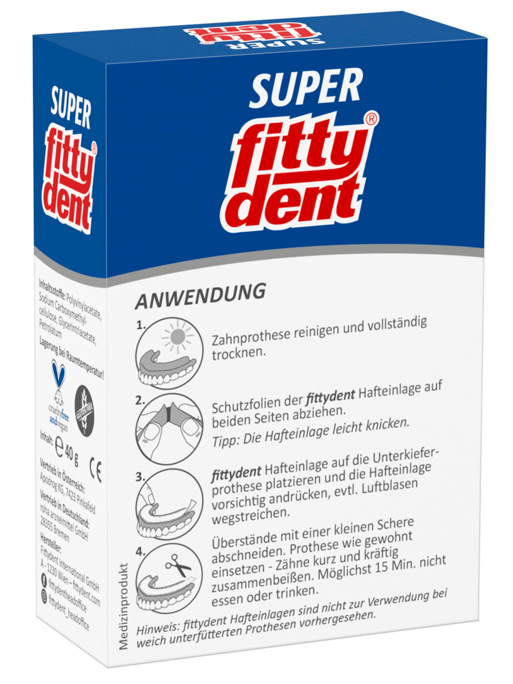 Produktbild fittydent Hafteinlagen Comfort 2 von 2