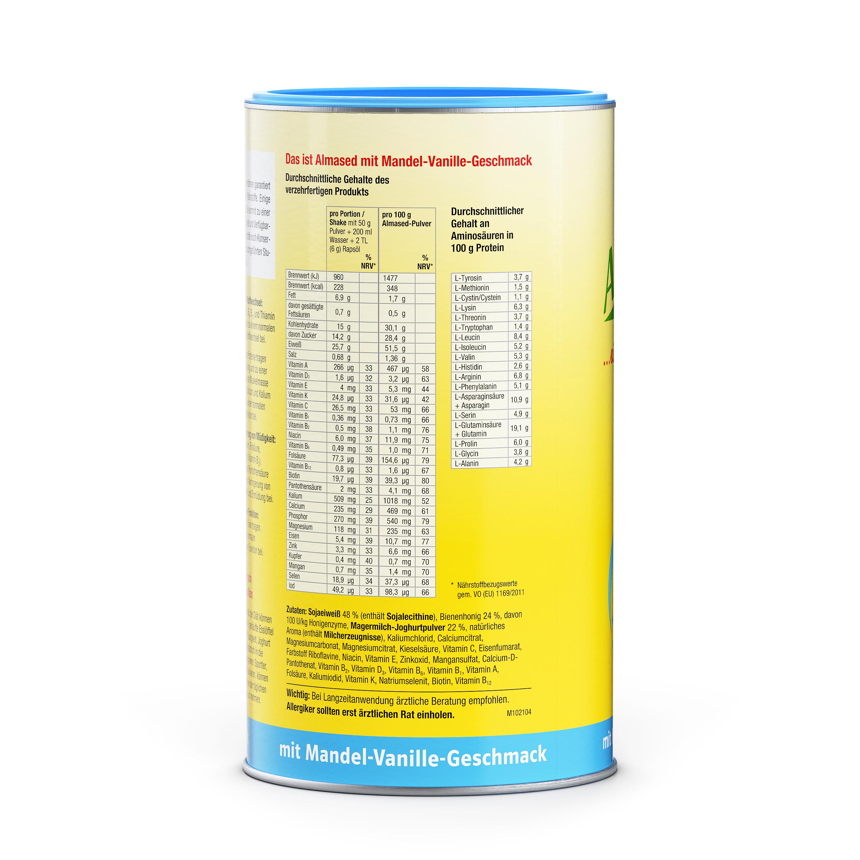 Produktbild ALMASED Vitalkost Mandel-Vanille Pulver 2 von 5