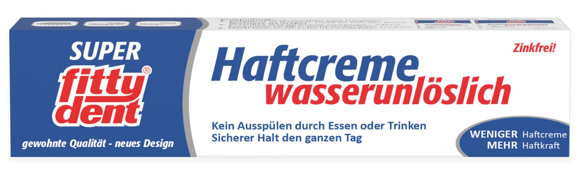 fittydent Haftcreme Super Wasserunlöslich