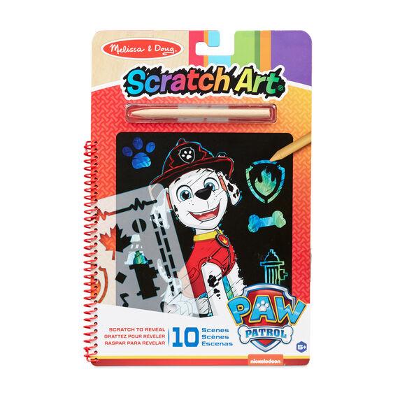 Melissa&Doug - PAW Patrol Scratch Art Block - Marshall
