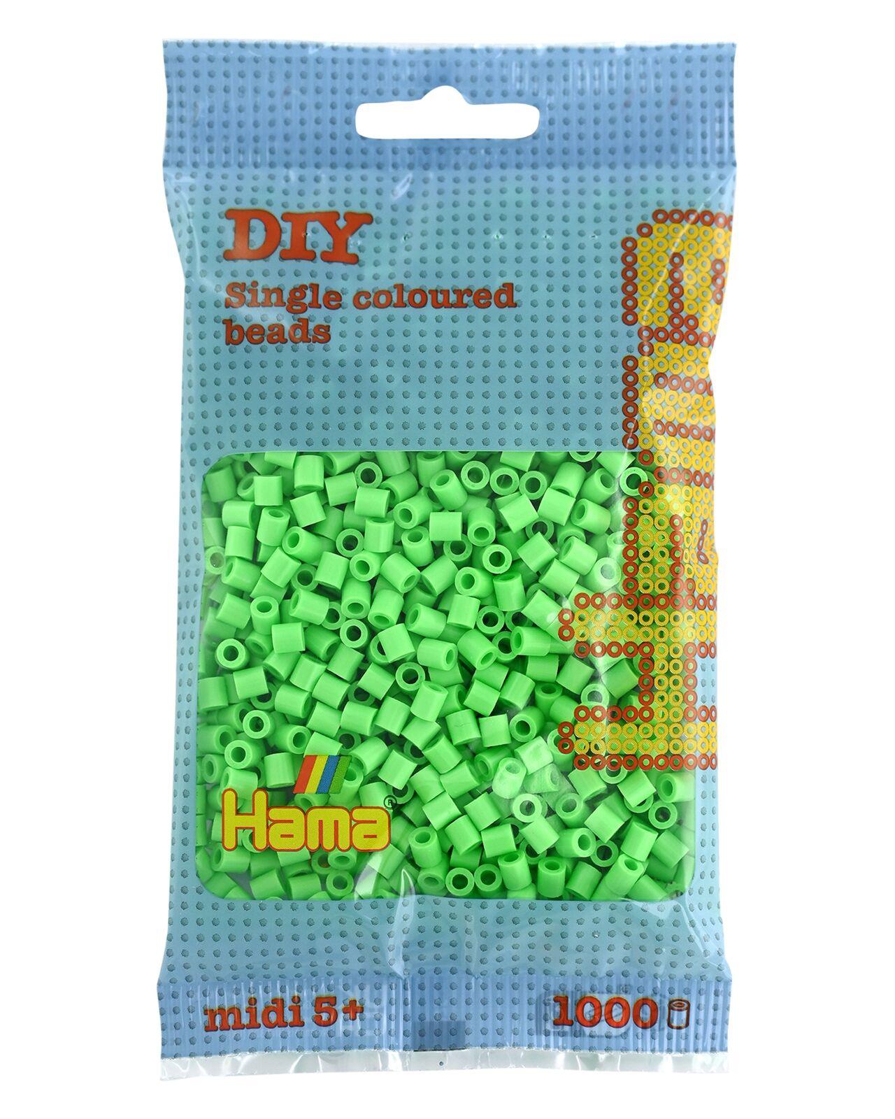 Hama Bügelperlen midi5+ Beutel mit Perlen Pastell grün 1.000Stück