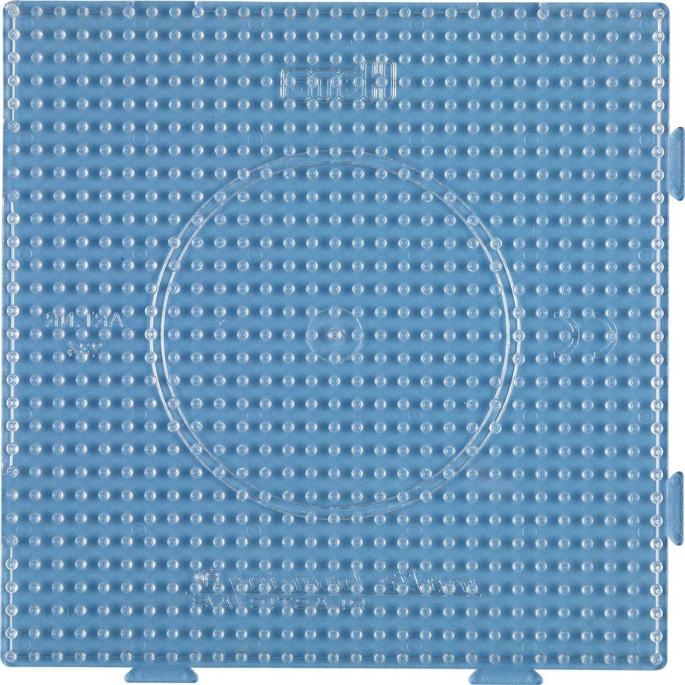 Hama Bügelperlen midi5+ Stiftplatte transparent gr. Quadrat