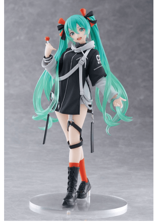 Hatsune Miku Wonderland PVC Statue Fashion Punk Ver. 18 cm