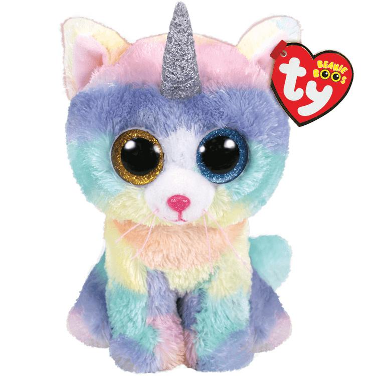 Ty - Plüschfigur  Beanie Boos Heather Cat 15 cm