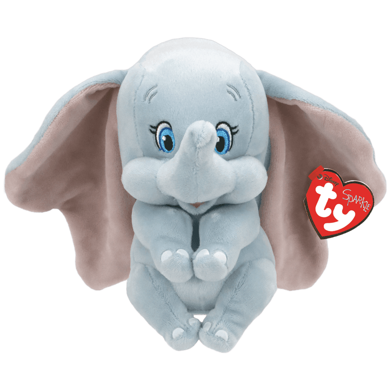 Ty - Plüschfigur Disney Dumbo – Niedliches Elefanten‑Kuscheltier aus extra weichem Plüsch, ca. 15 cm