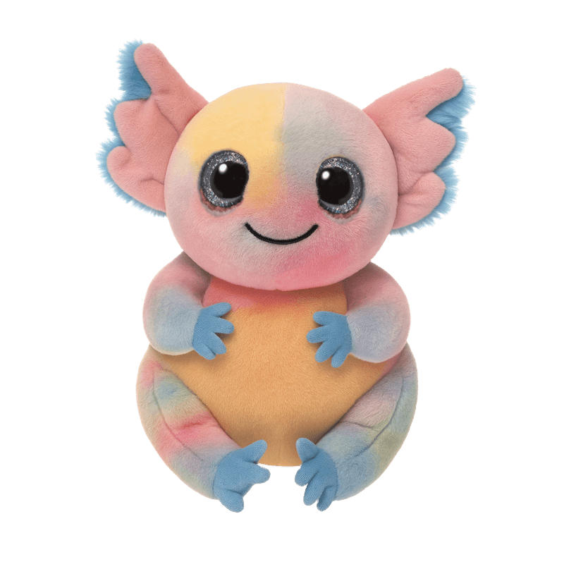 Ty - Plüschfigur Beanie Boo Loxie – Axolotl Kuscheltier mit großen Glitzeraugen, ca. 15 cm
