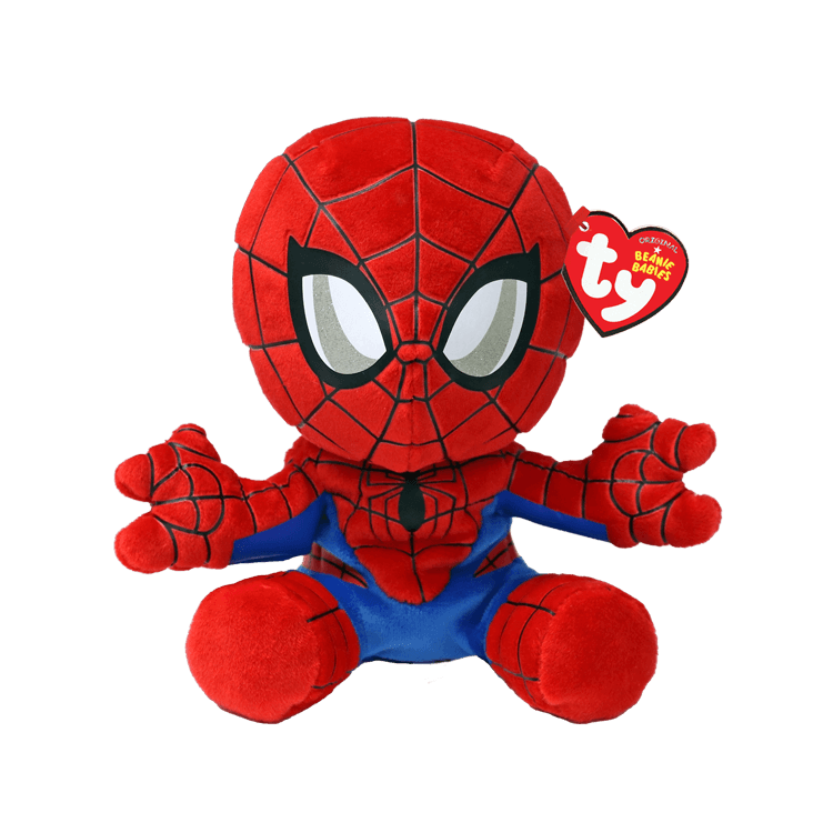 Ty - Plüschfigur Marvel Spider‑Man – Superhelden‑Kuscheltier aus weichem Plüsch, ca. 15 cm