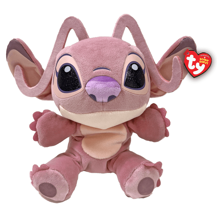 Ty - Plüschfigur Beanie Baby Angel – Kuscheltier aus dem Disney Stitch Universum, ca. 15 cm