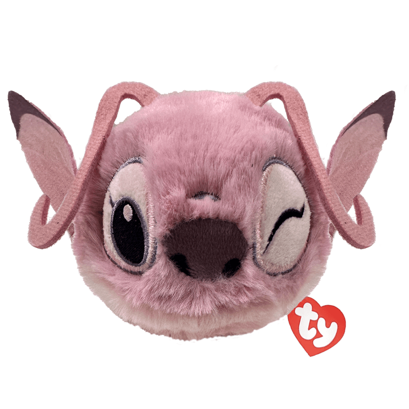 Ty - Plüschfigur Beanie Bouncer Angel – Disney Stitch Plüschball mit Glitzeraugen, weich & hüpfend, ca. 10 cm
