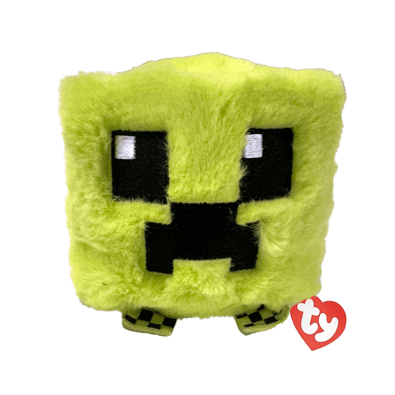 Ty - Plüschfigur Beanie Bouncer Creeper – Minecraft Plüschball, weich & hüpfend, Kuschel‑ und Spielspaß, ca. 10 cm