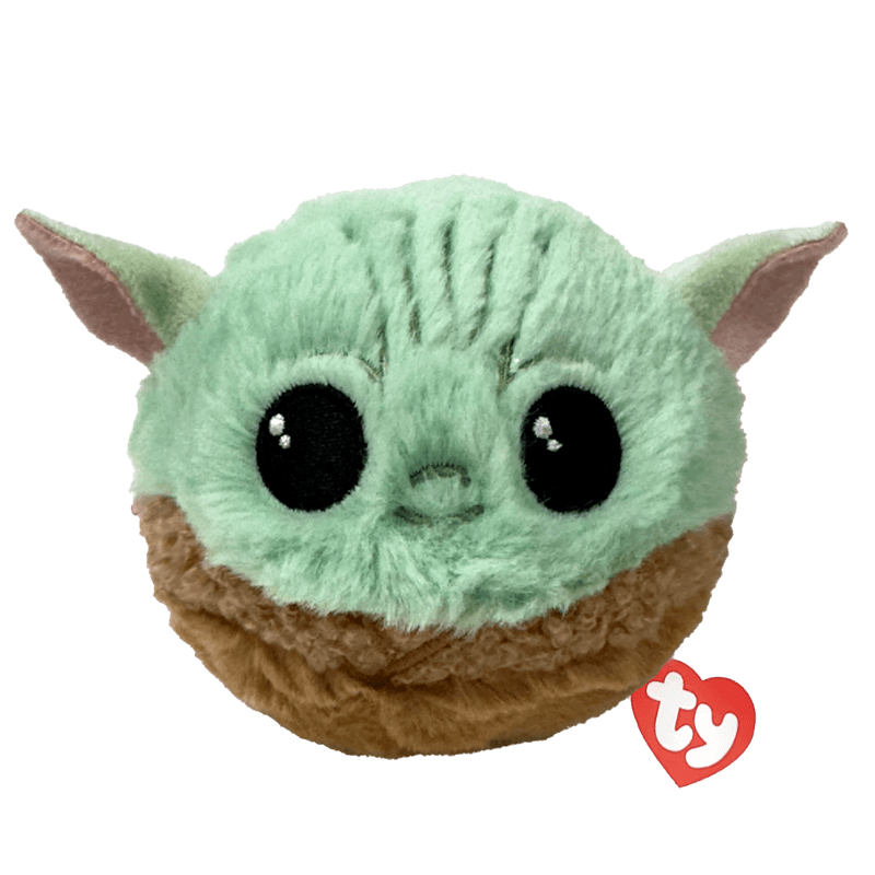 Ty - Plüschfigur Beanie Bouncer Grogu – Star Wars Plüschball, weich & hüpfend, Kuschel‑ und Spielspaß, ca. 10 cm
