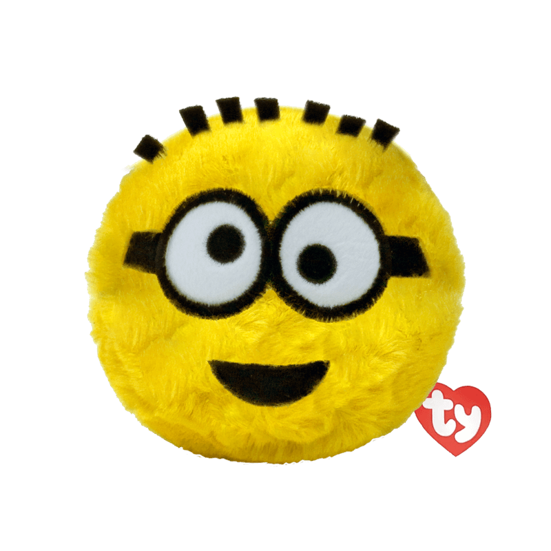 Ty - Plüschfigur Beanie Bouncer Phil – Minions Plüschball, weich & hüpfend, Kuschel‑ und Spielspaß, ca. 10 cm