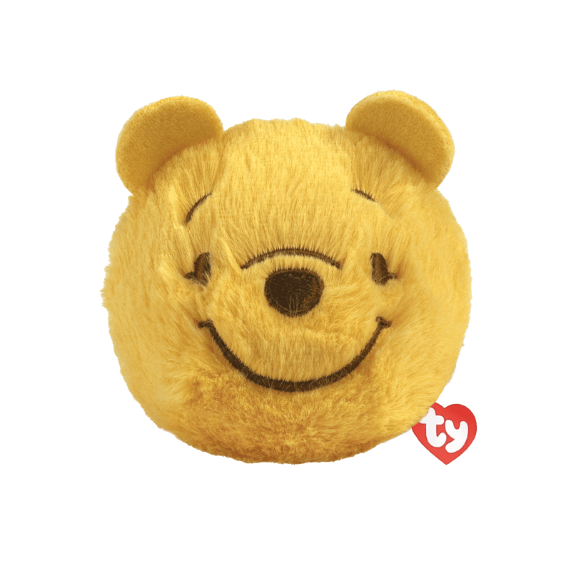 Ty - Plüschfigur Beanie Bouncer Winnie Puuh – Disney Plüschball, weich & hüpfend, Kuschel‑ und Spielspaß, ca. 10 cm