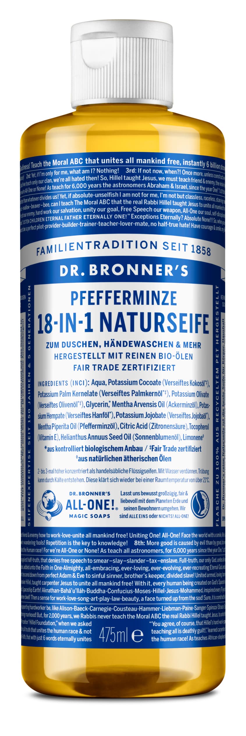 DR. BRONNER'S 18-IN-1 Naturseife Pfefferminze