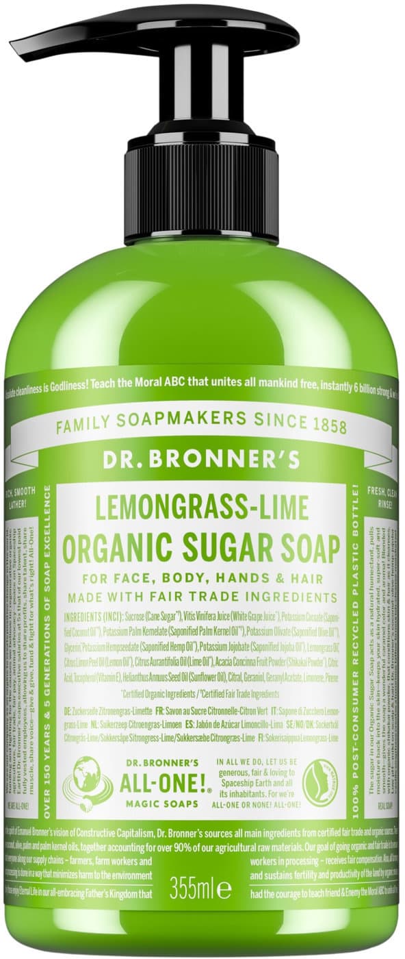 DR. BRONNER'S Organic Sugar Soap Lemongrass