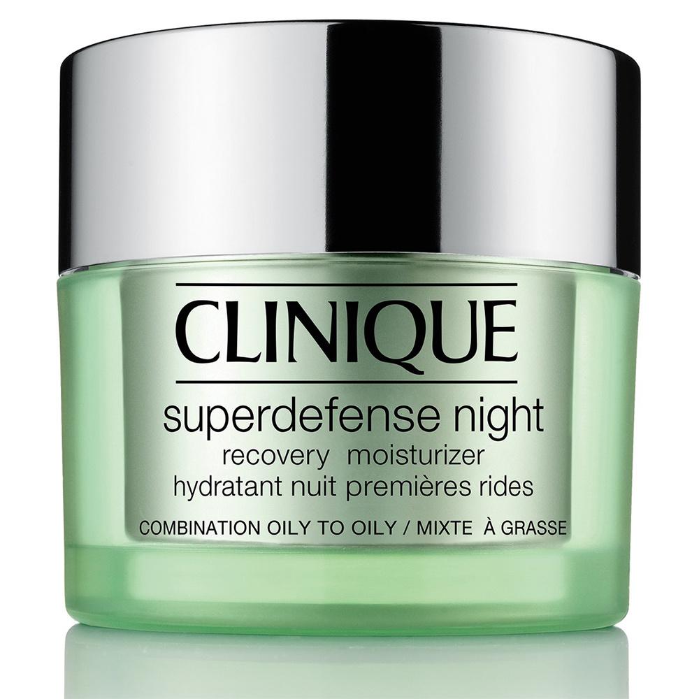 Clinique"Superdefense™ Night Recovery Moisturizer  Für Mischhaut bis ölige Haut