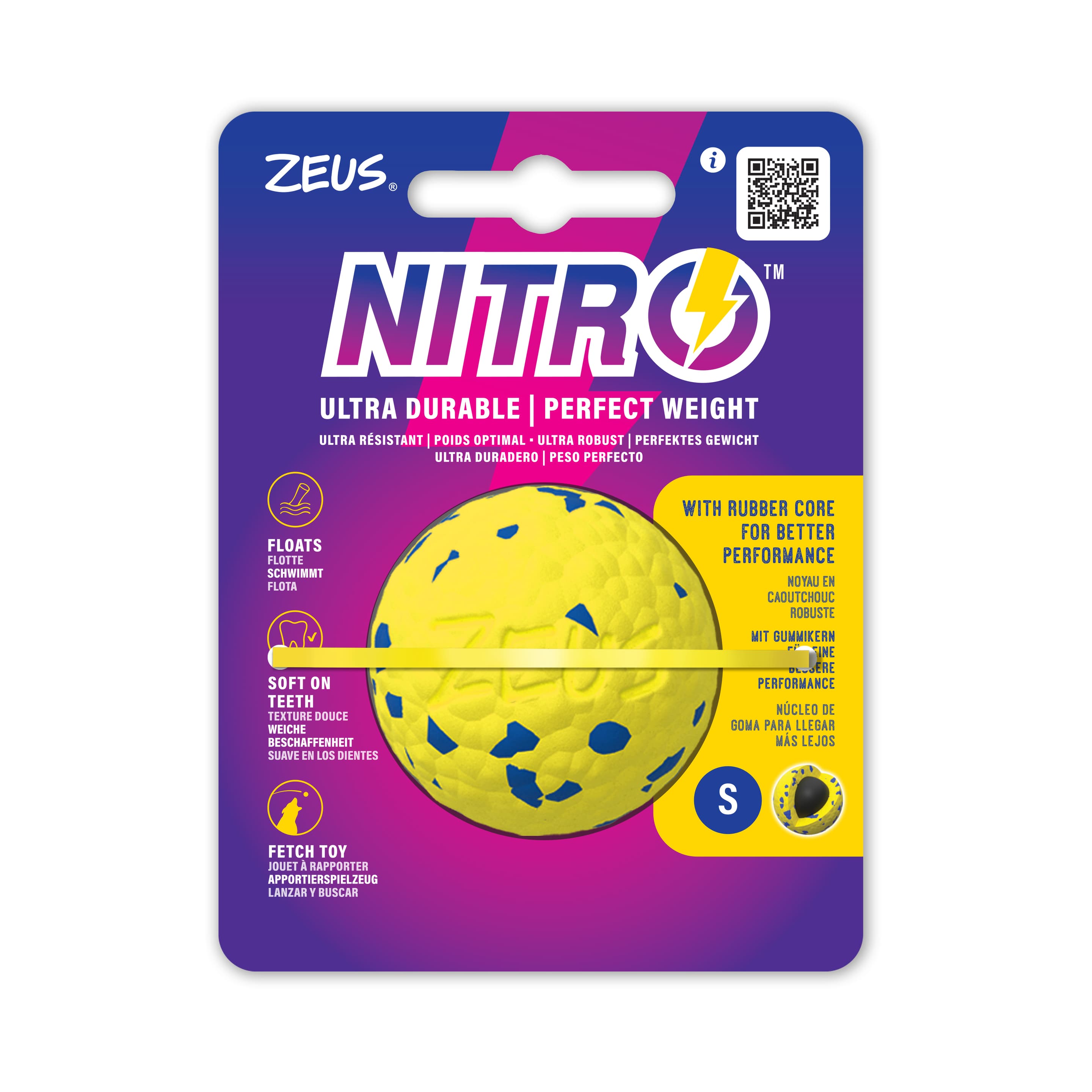 ZEUS Hundespielzeug Nitro Ball Ø5cm