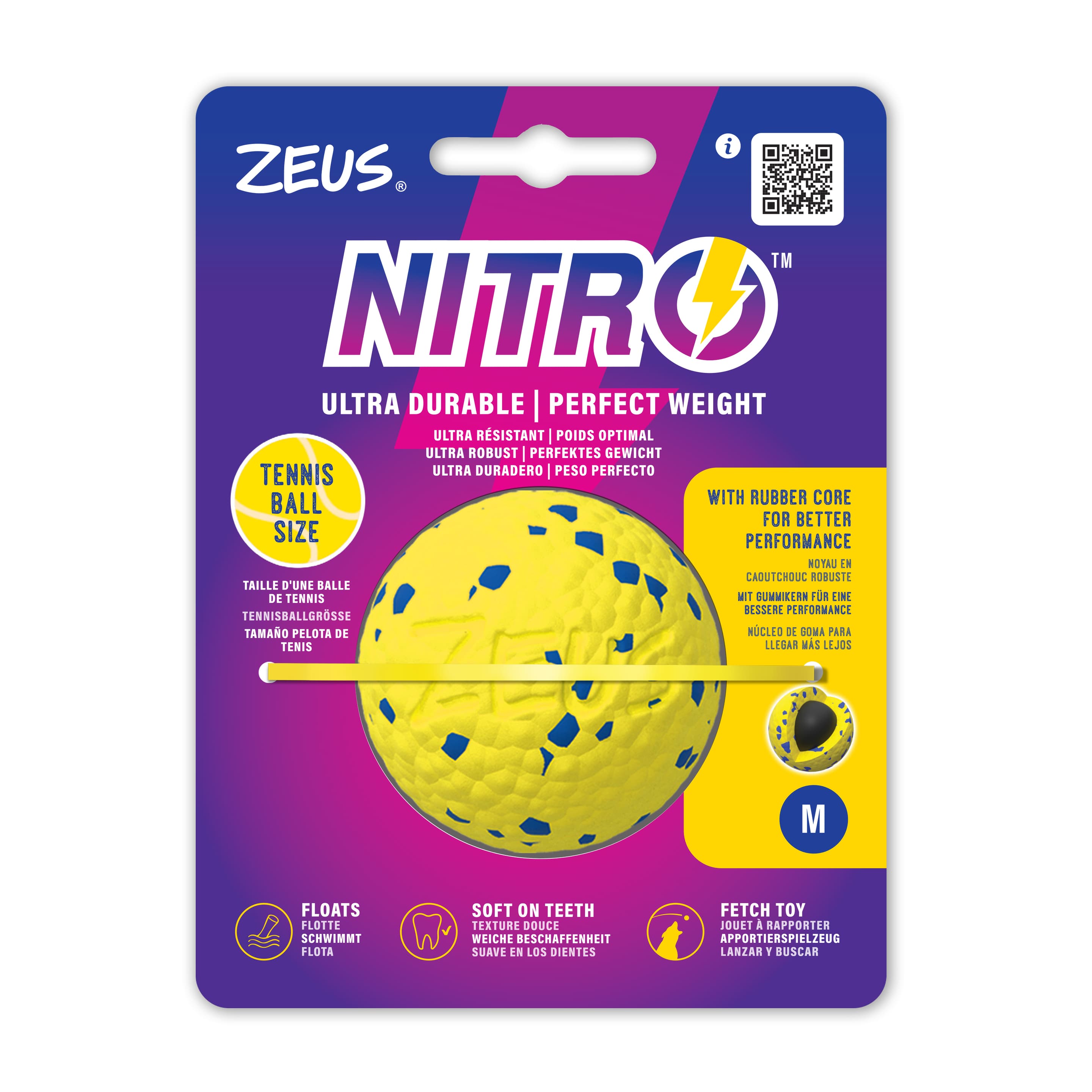 ZEUS Hundespielzeug Nitro Ball Ø6,3cm