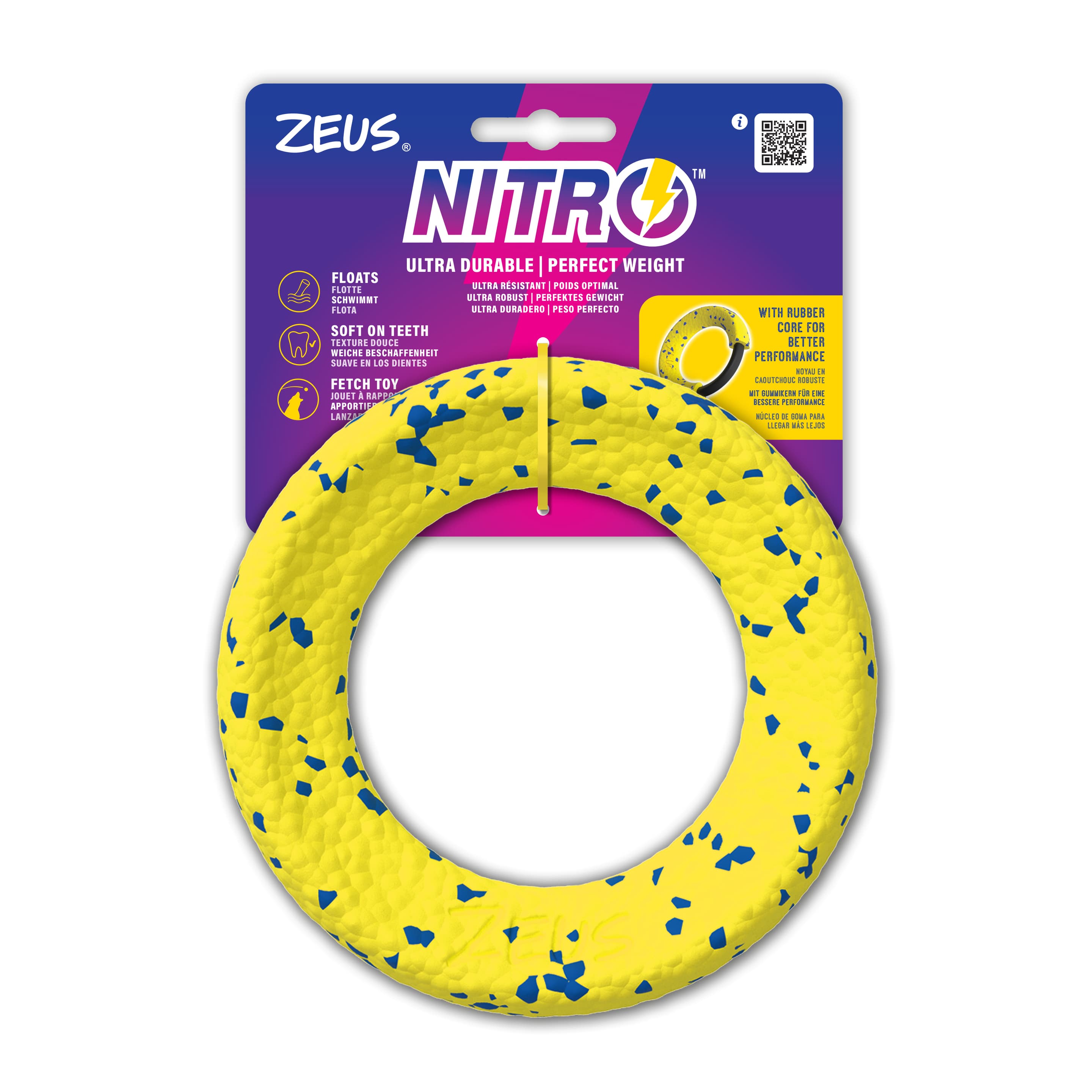 ZEUS Hundespielzeug Nitro Ring mit Gewicht